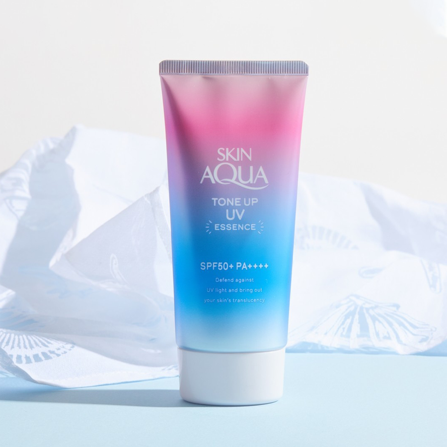 rohto 乐敦 skin aqua 彩虹水感提亮精华隔离防晒乳 spf50  pa