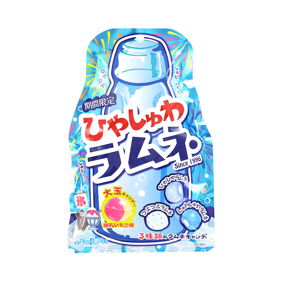 senjakuame 扇雀饴本铺 期间限定 什锦清凉波子汽水糖 75g/袋