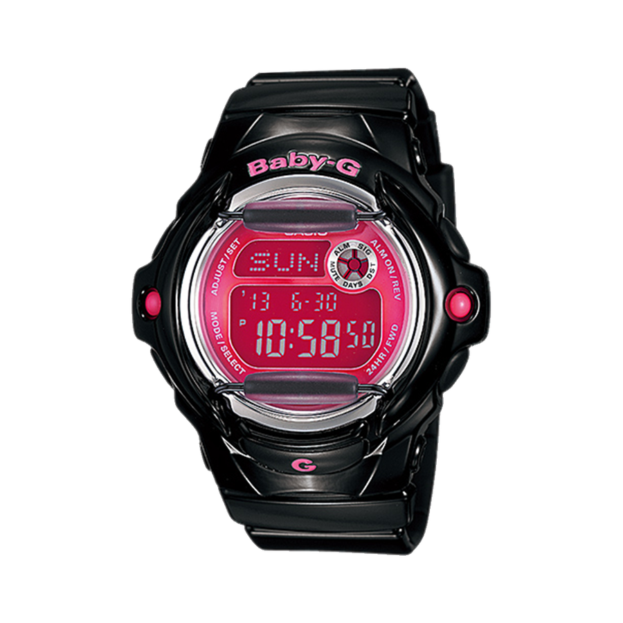 casio 卡西欧 g-shock粉色系表盘女士可爱防水电子表bg-169r-1bjf 1块