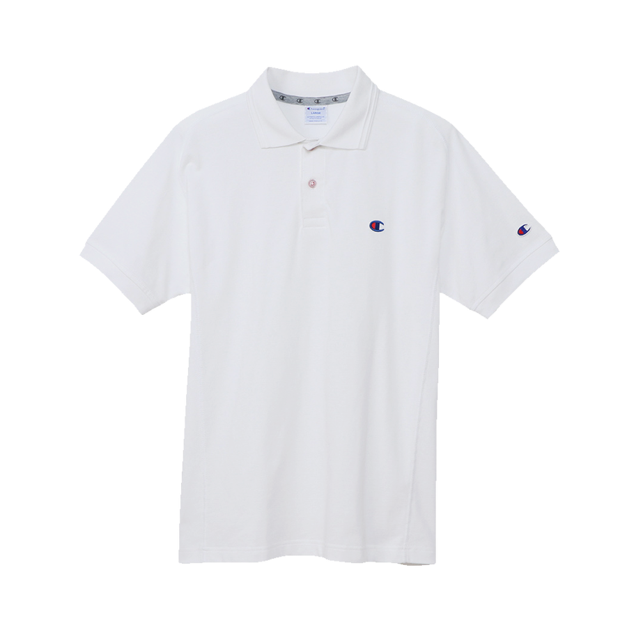 champion 经典logo刺绣翻领polo衫 白色 xl