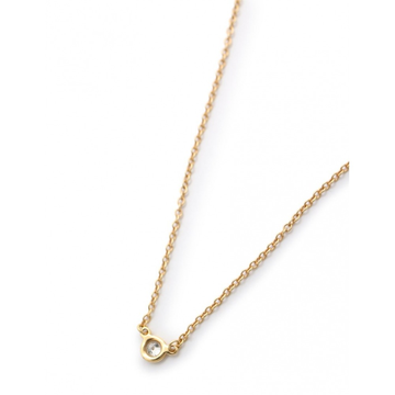 蒂芙尼 by the yard系列简约钻石项链(18k黄色k金) 黄金色(ab)(二手)