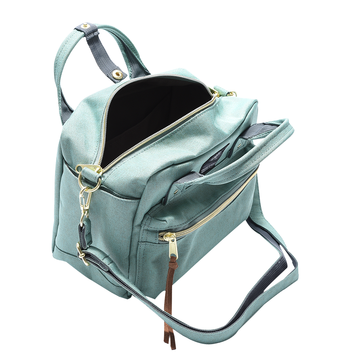 anello 石楠色系两用斜挎包 薄荷绿色