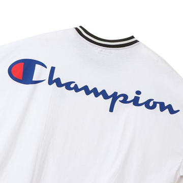 champion 背部logo印花宽松版型休闲t恤 白色 l