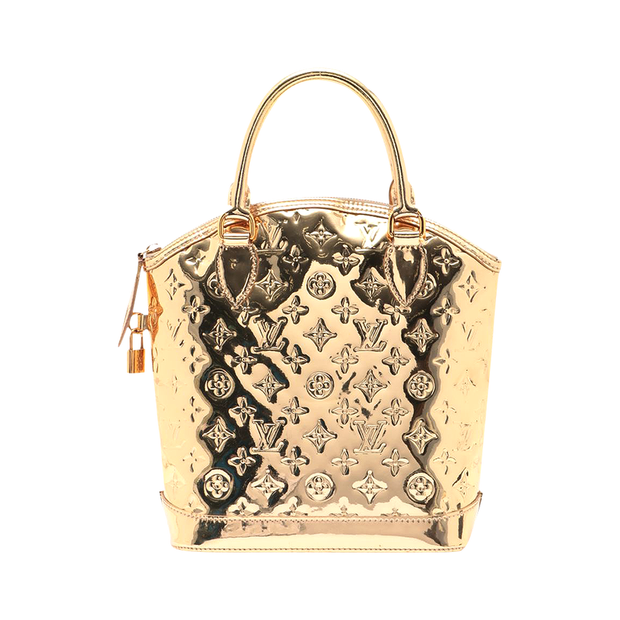 【古着】louis vuitton 路易威登 milowar罕见金色老花暗纹手提包 1个