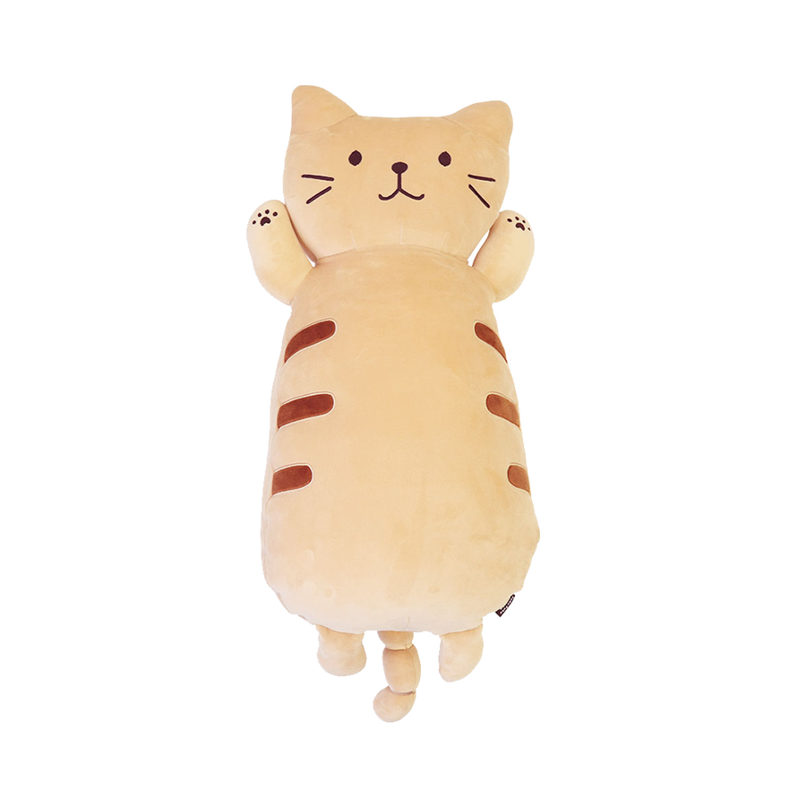 hapins fuku fuku nyanko可爱猫咪抱枕 茶色猫