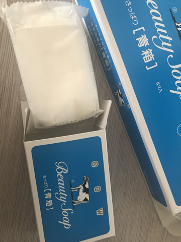 cow 牛乳石碱共进社 牛牌蓝盒香皂 85g*6个