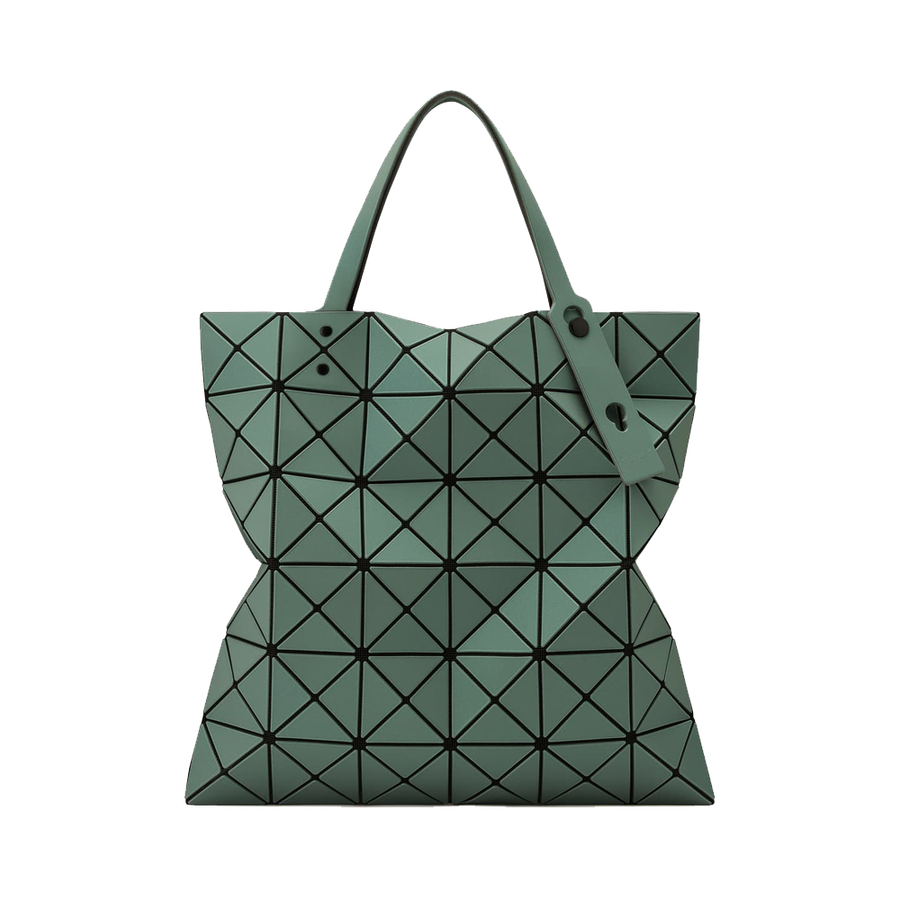 issey miyake 三宅一生 lucent metallic 6格手提包 绿色