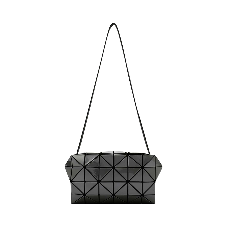 issey miyake 三宅一生 carton metallic 简约斜挎包 炭灰色