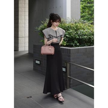 GRL 开衩美人鱼裙 灰褐色 M 品番:dk988(一件包邮)