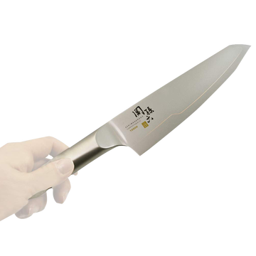 关孙六 三德菜刀 刀刃刀柄一体 165mm