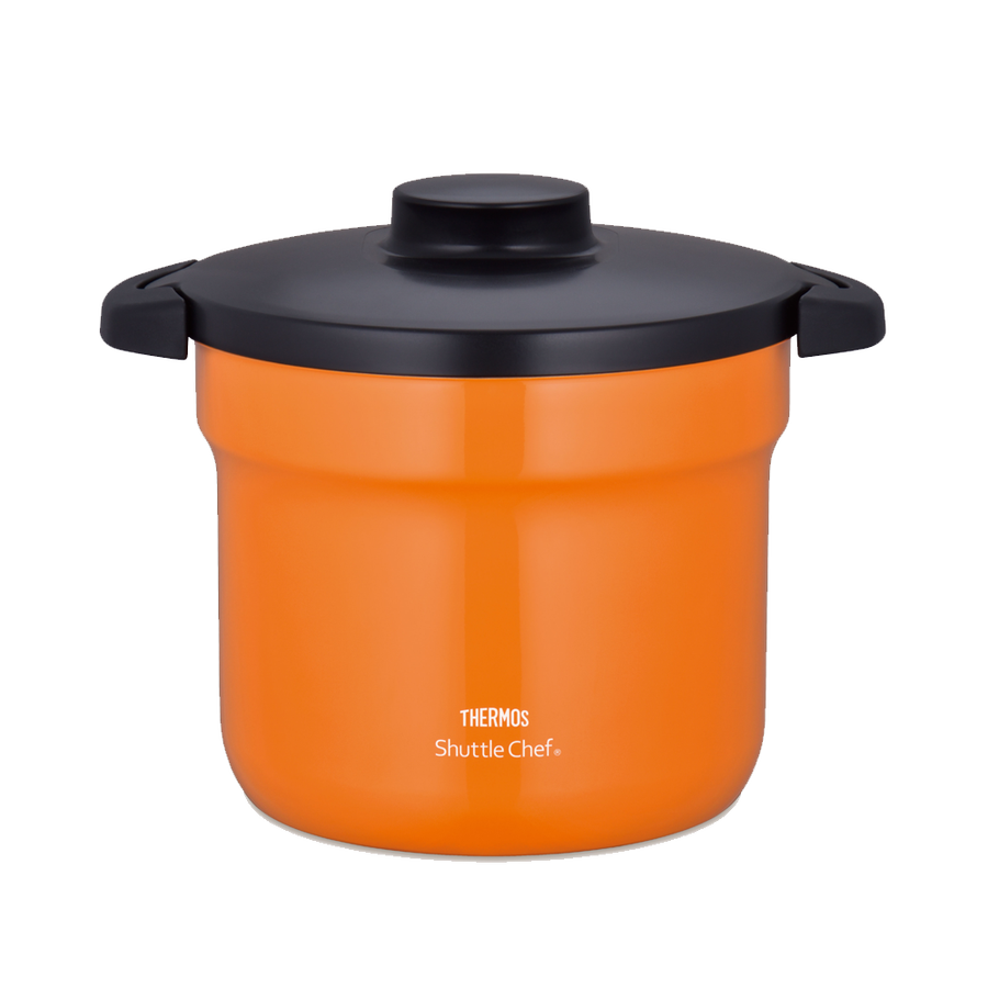 thermos 膳魔师 真空保温炖煮锅 4-6人用 kbj-4500 橙色 4.3l