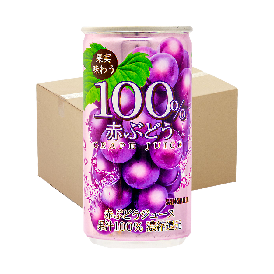 sangaria 桑格利亚 乐享清甜果香100%红葡萄果汁 190g×30罐